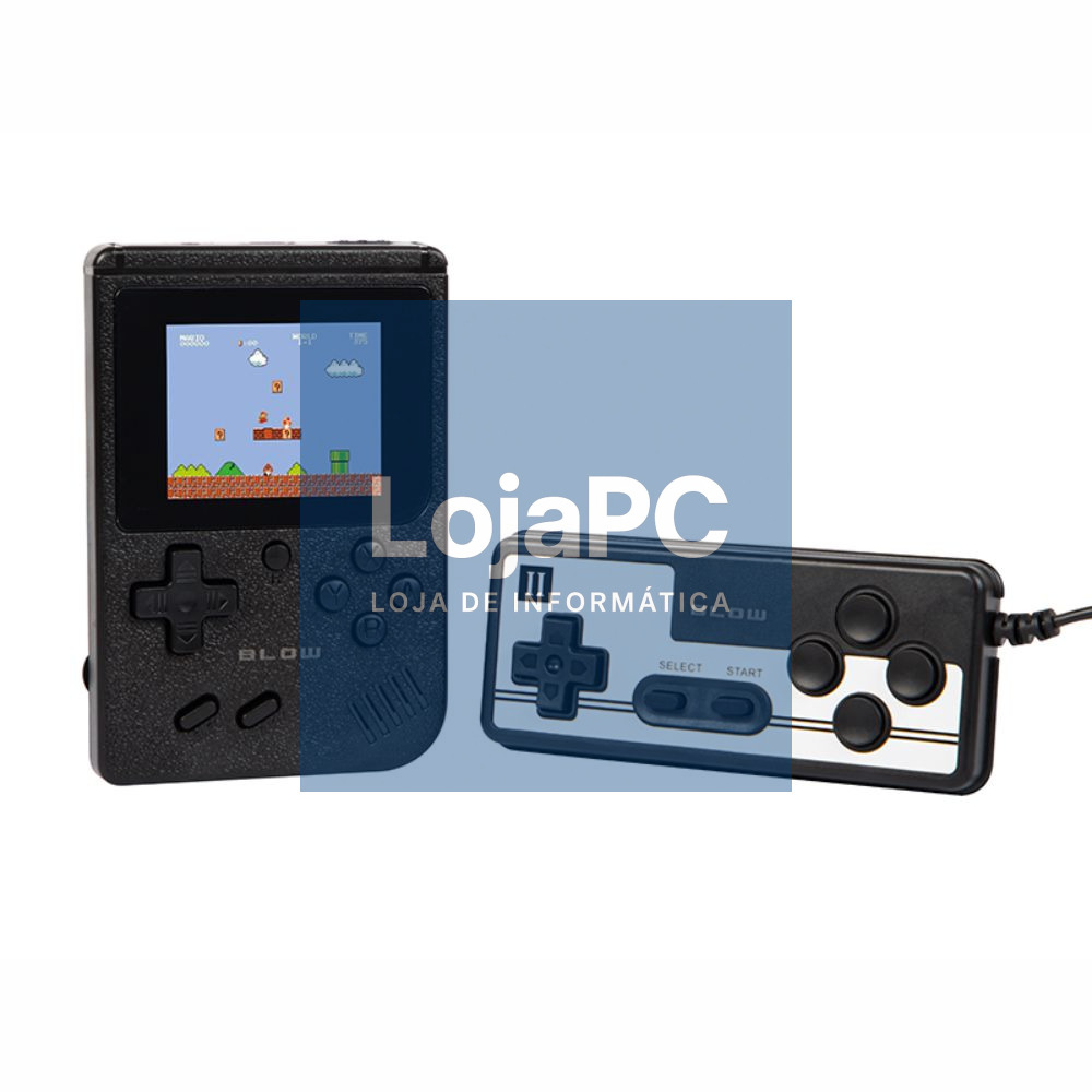 Consola de Jogos Compacta C/ 400 Jogos e Comando Retro