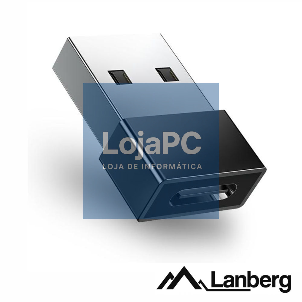 Adaptador USB-A Macho / Type-C Fêmea LANBERG