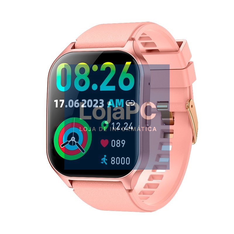 Smartwatch COOL Amoled Screen Curved Pink (Calls, Health, Sport)