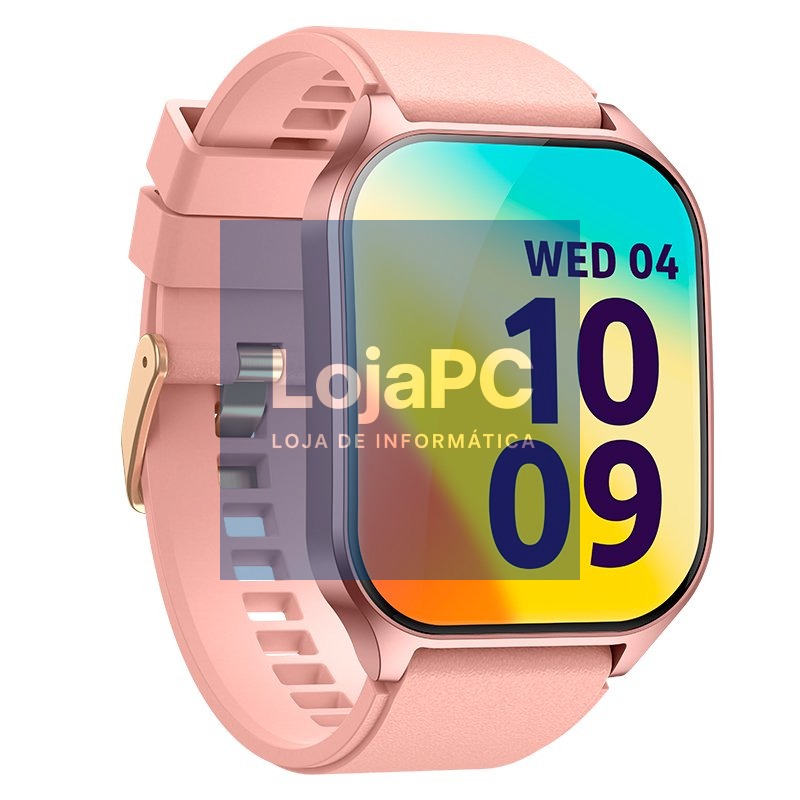Smartwatch COOL Amoled Screen Curved Pink (Calls, Health, Sport) — imagem 4