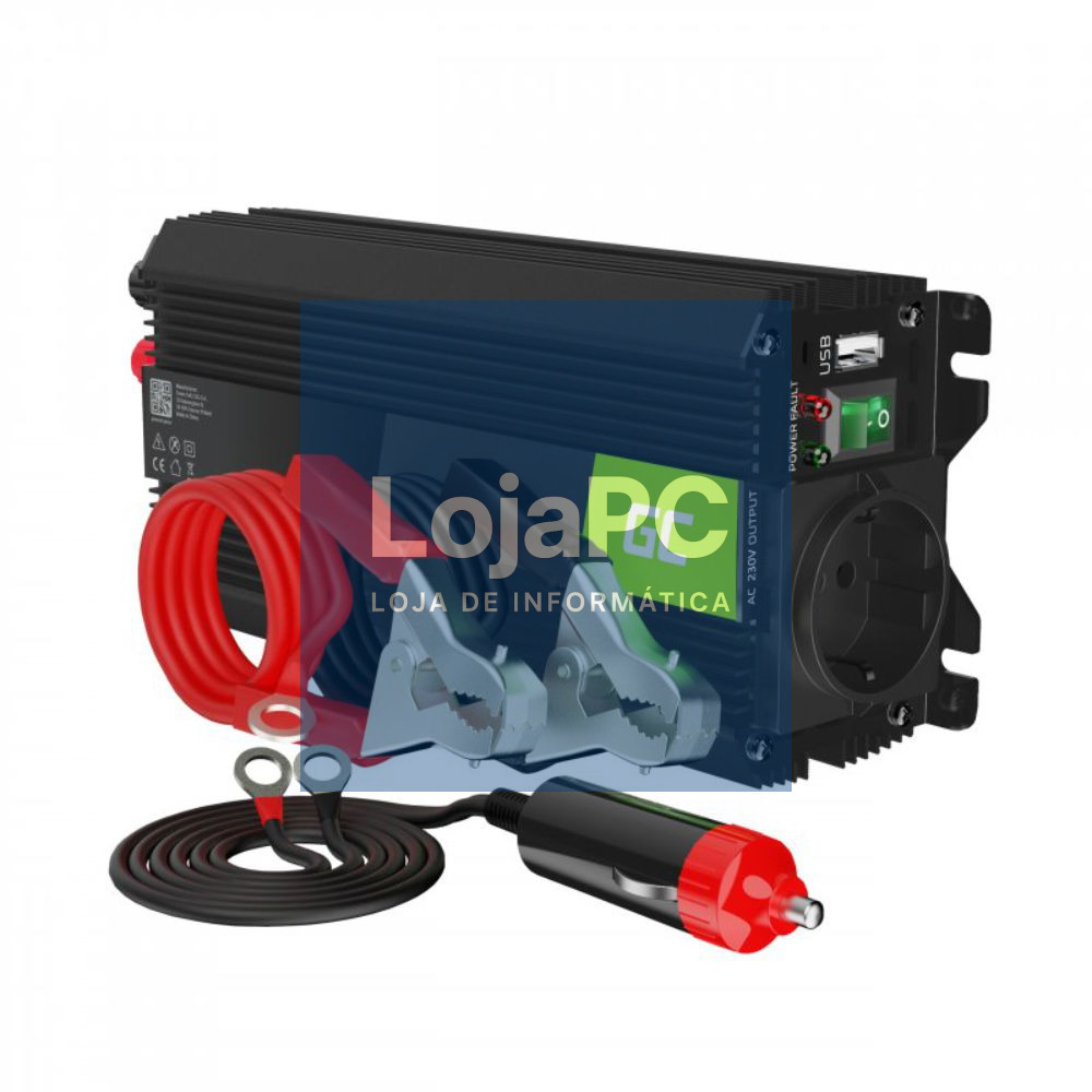 Conversor 12V-230V 500W Onda Modificada GREEN CELL