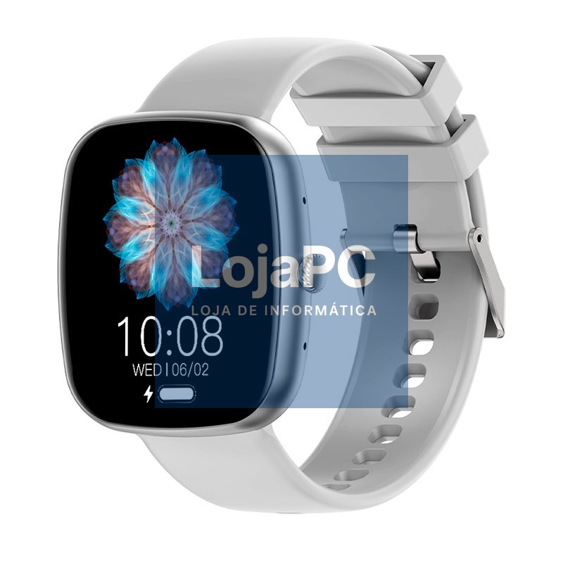 Smartwatch COOL Border Silicone Grey (Amoled, Calls, Health, Sport)