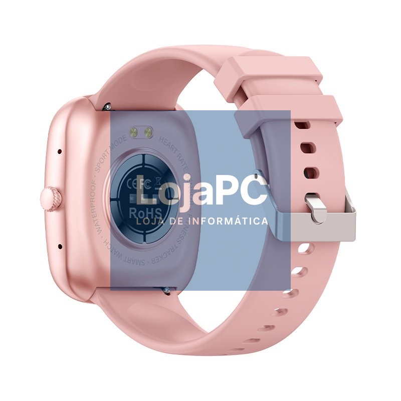 Smartwatch COOL Border Silicone Pink (Amoled, Calls, Health, Sport) — imagem 3