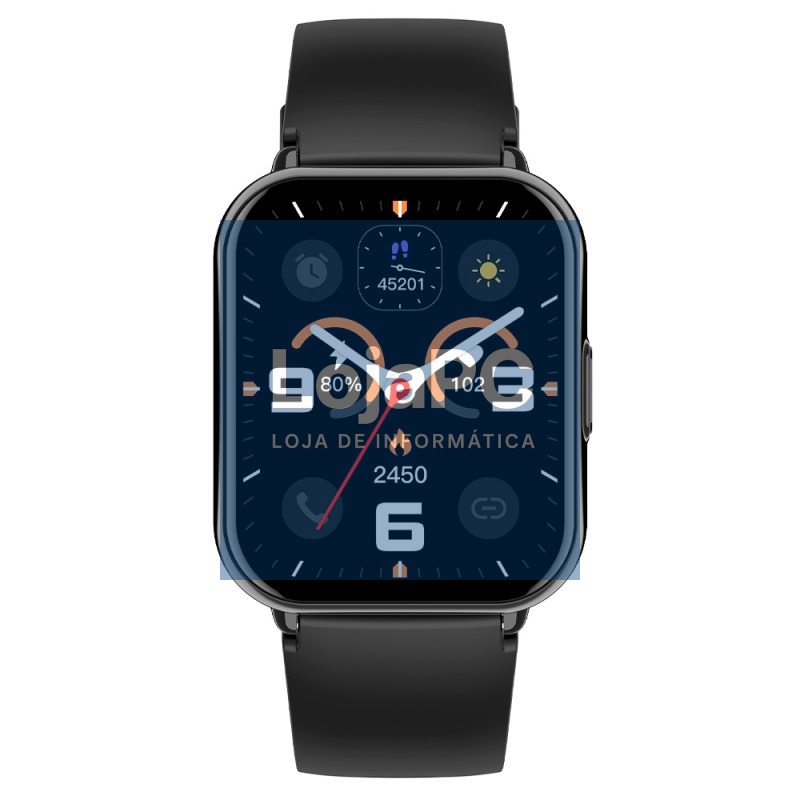 Smartwatch COOL Cascais Silicone Black (Amoled, Calls, Health, Sport) — imagem 2
