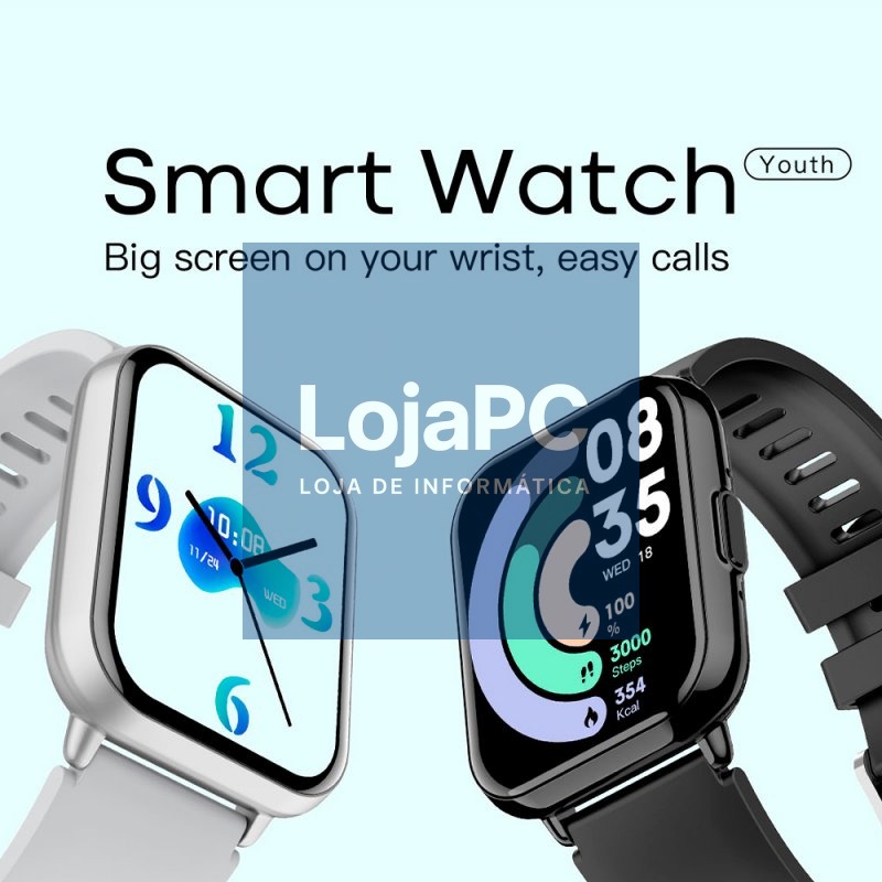 Smartwatch COOL Cascais Silicone Black (Amoled, Calls, Health, Sport) — imagem 4