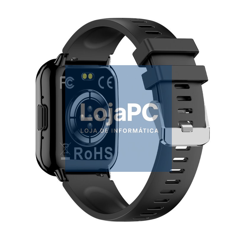 Smartwatch COOL Cascais Silicone Black (Amoled, Calls, Health, Sport) — imagem 3