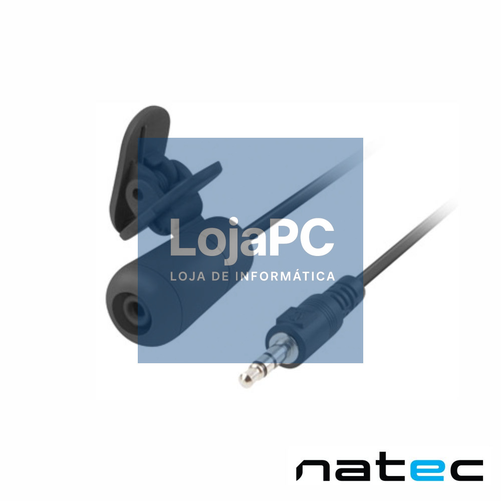Microfone Lapela Preto NATEC
