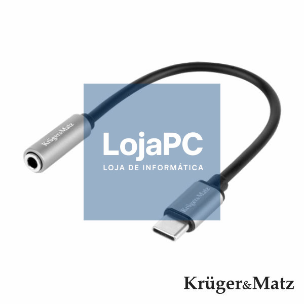 Adaptador USB-C Macho P/ Jack 3.5mm KRUGER MATZ