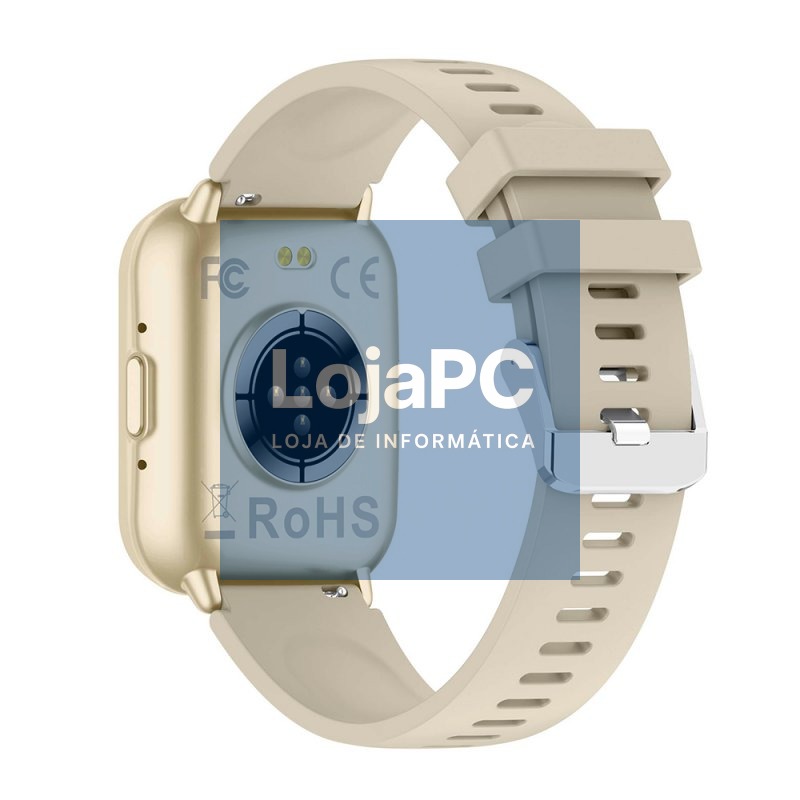 Smartwatch COOL Cascais Silicone Champagne (Amoled, Calls, Health, Sport) — imagem 4