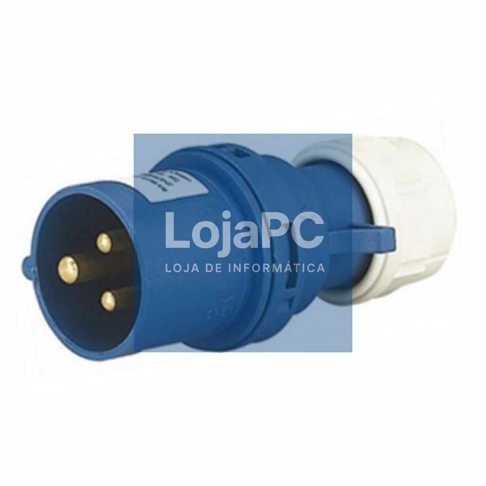 Ficha Industrial CEE Macho 16A 2P+T 250V IP44