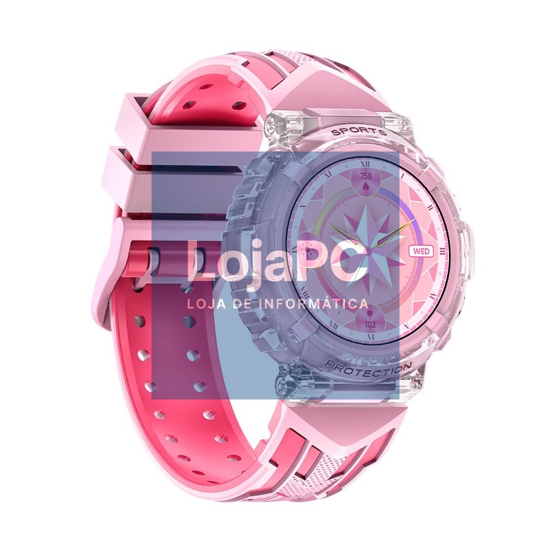 Smartwatch COOL Clever Silicone Pink (Calls, Health, Sport) — imagem 2
