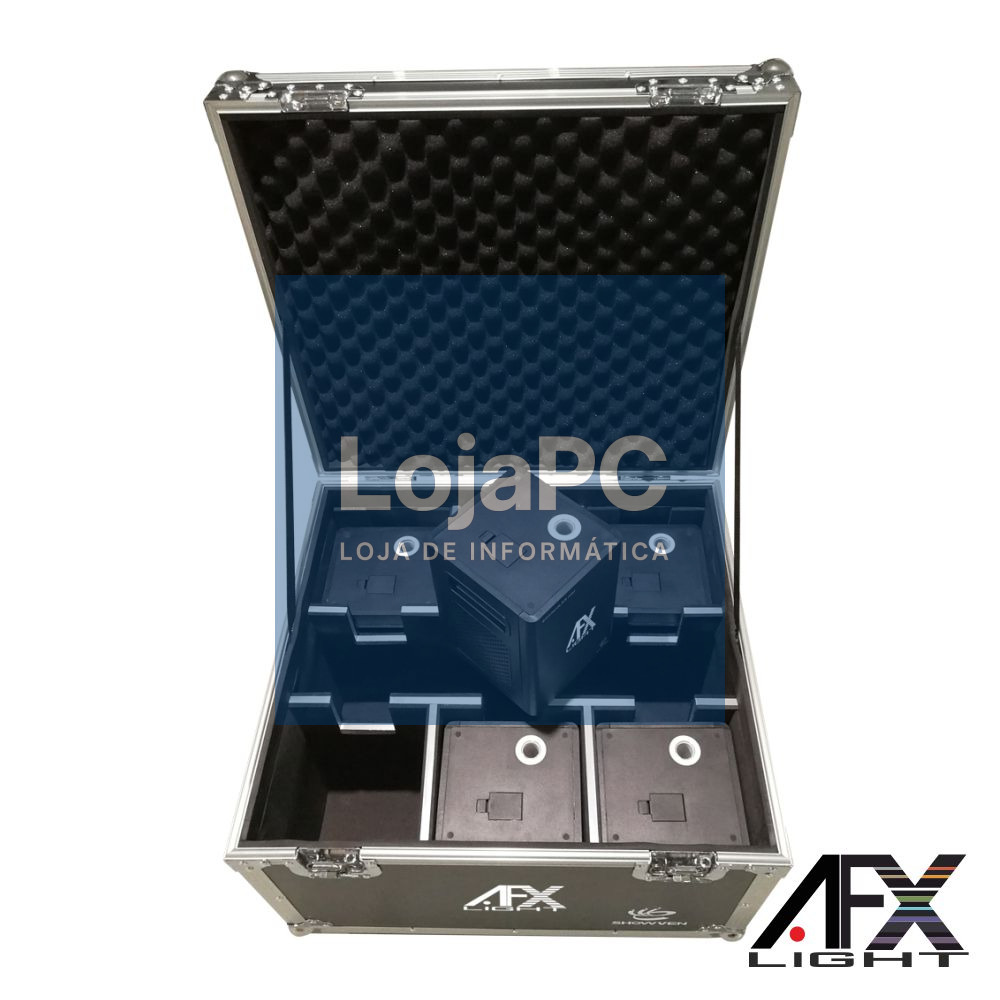 CONJUNTO 6 MÁQUINAS DE FAÍSCAS P/ PALCO 380W DMX C/ MALA AFX