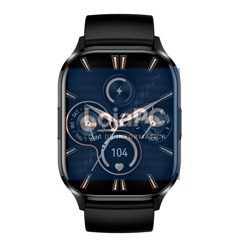 Smartwatch COOL Delta Silicone Black (Amoled, Calls, Health, Sport) — imagem 2