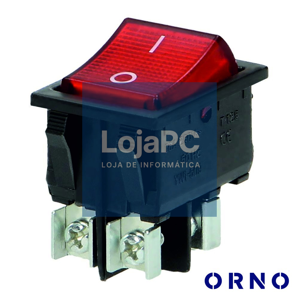 Interruptor Basculante C/ Luz 16A-230V Dpst On-Off ORNO