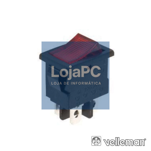 INTERRUPTOR BASCULANTE C/ LUZ 5A-250V SPST ON-OFF VELLEMAN