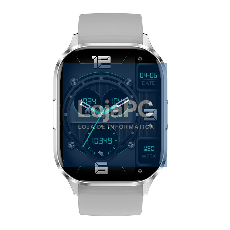 Smartwatch COOL Delta Silicone Grey (Amoled, Calls, Health, Sport) — imagem 3