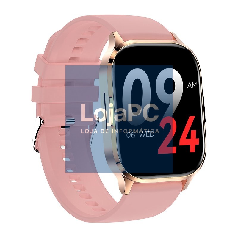 Smartwatch COOL Delta Silicone Rosa (Amoled, Calls, Health, Sport) — imagem 2