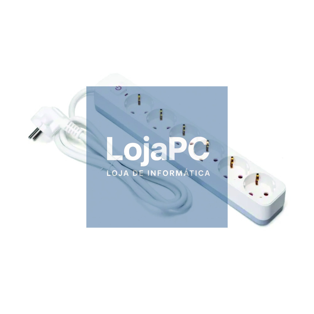 Tomada Elétrica c/ 6 Saídas c/ Interruptor 1.5m 3G1.5