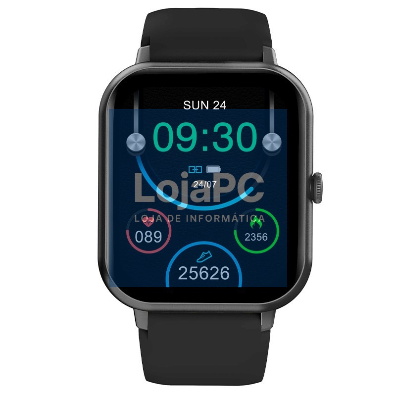 Smartwatch COOL Forest Silicone Black (Calls, Health, Sport) — imagem 2