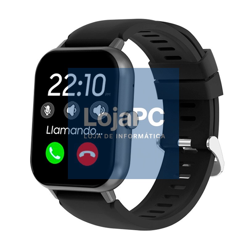 Smartwatch COOL Forest Silicone Black (Calls, Health, Sport)