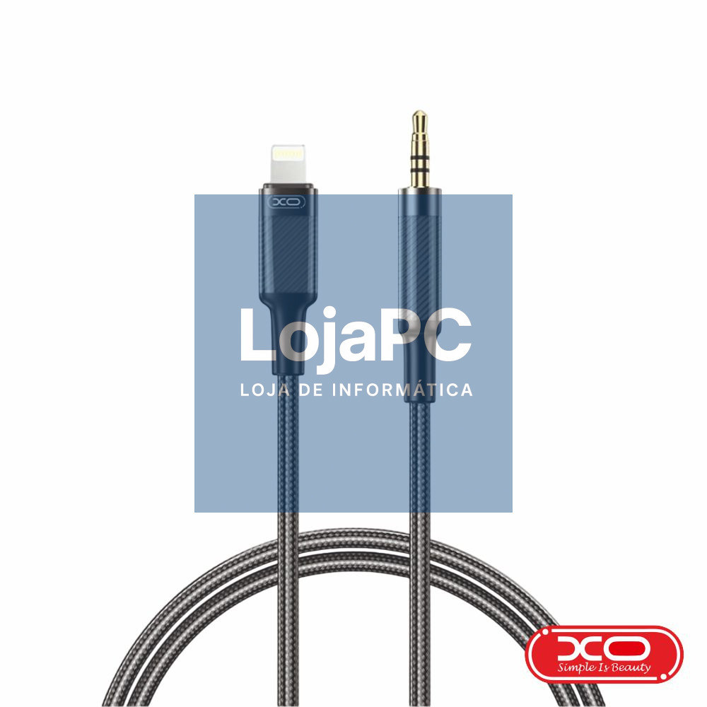 Cabo Lightning Macho P/ Jack 3.5mm Macho 1m Preto XO