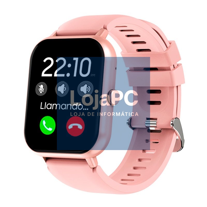 Smartwatch COOL Forest Silicone Pink (Calls, Health, Sport)