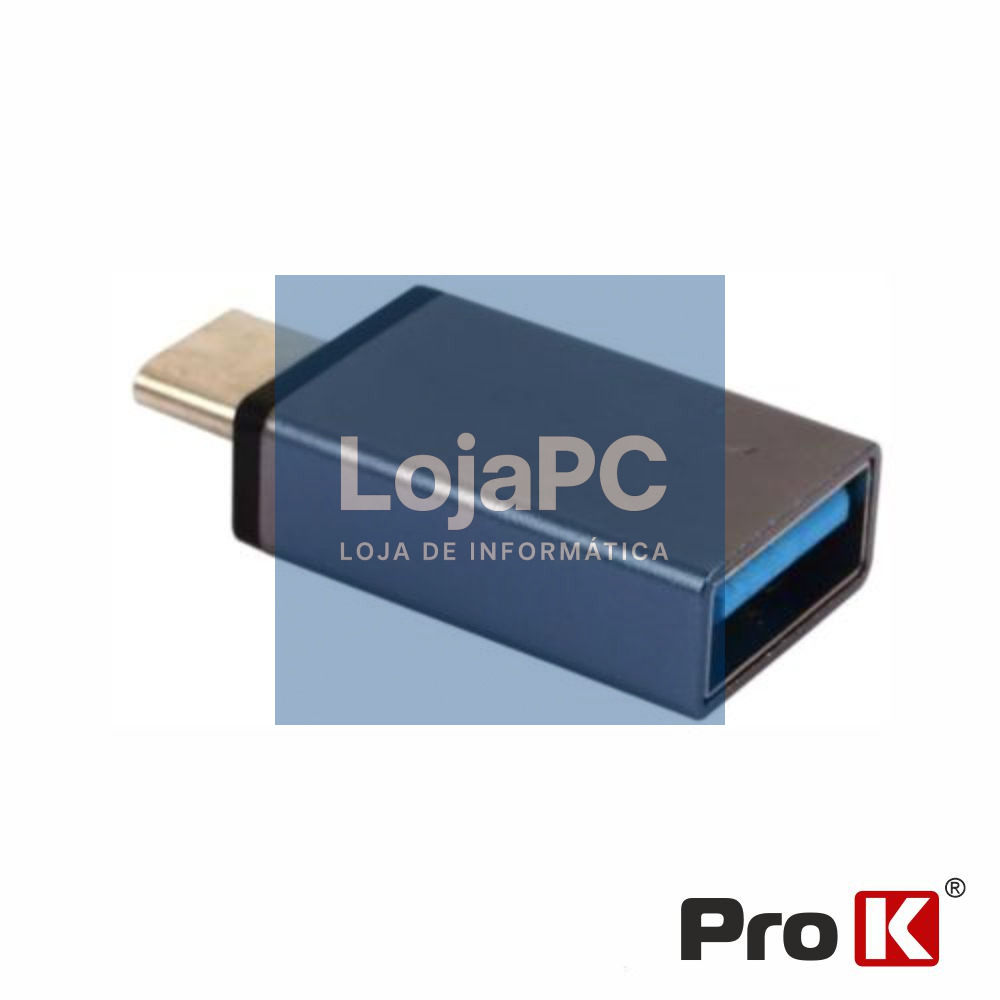 Adaptador USB-C Macho / USB-A 3.0 Fêmea PROK