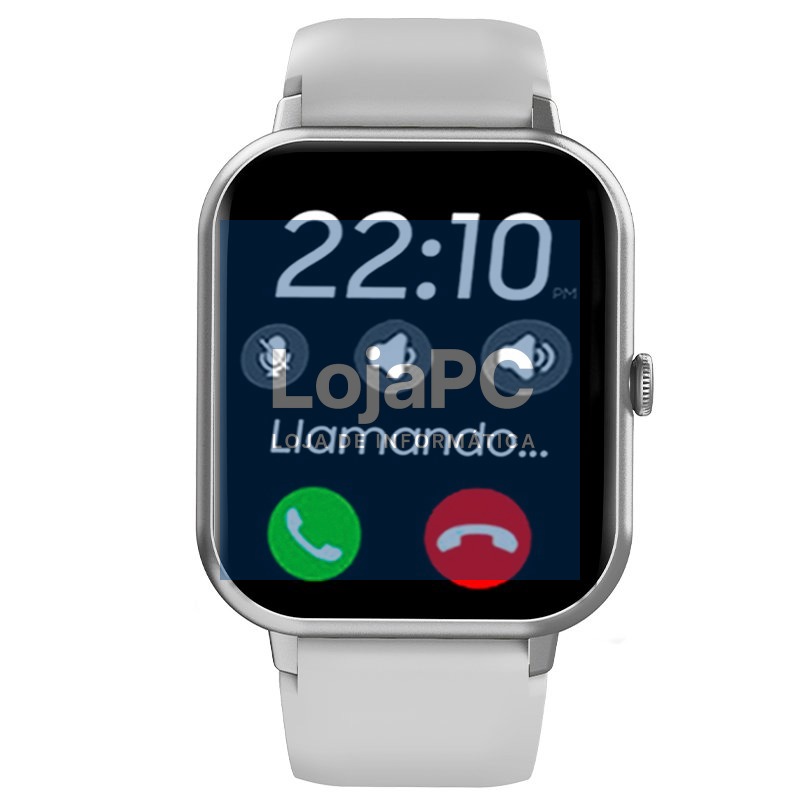 Smartwatch COOL Forest Silicone Silver (Calls, Health, Sport) — imagem 4