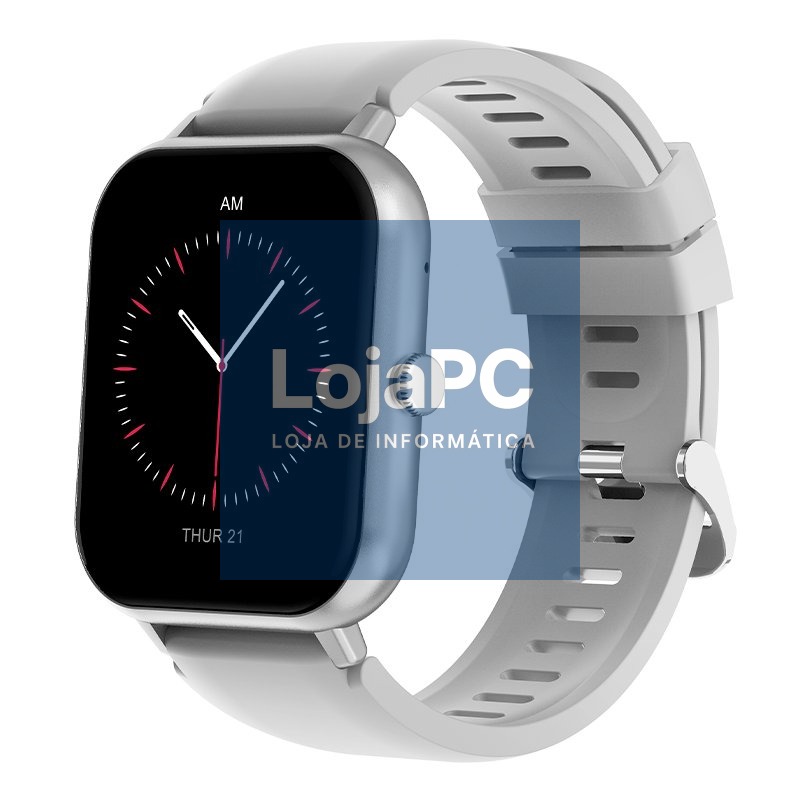 Smartwatch COOL Forest Silicone Silver (Calls, Health, Sport) — imagem 3