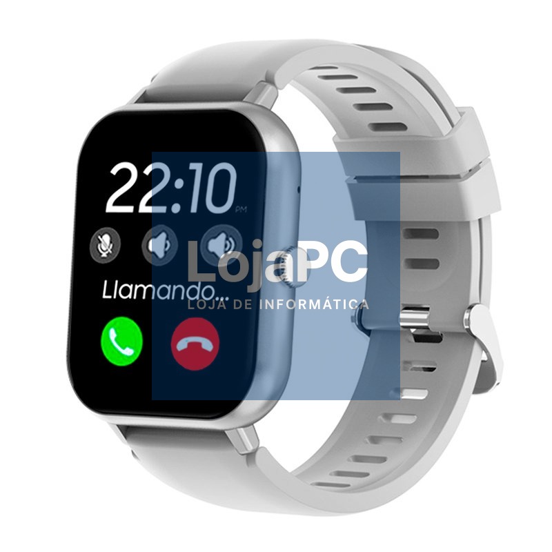 Smartwatch COOL Forest Silicone Silver (Calls, Health, Sport)