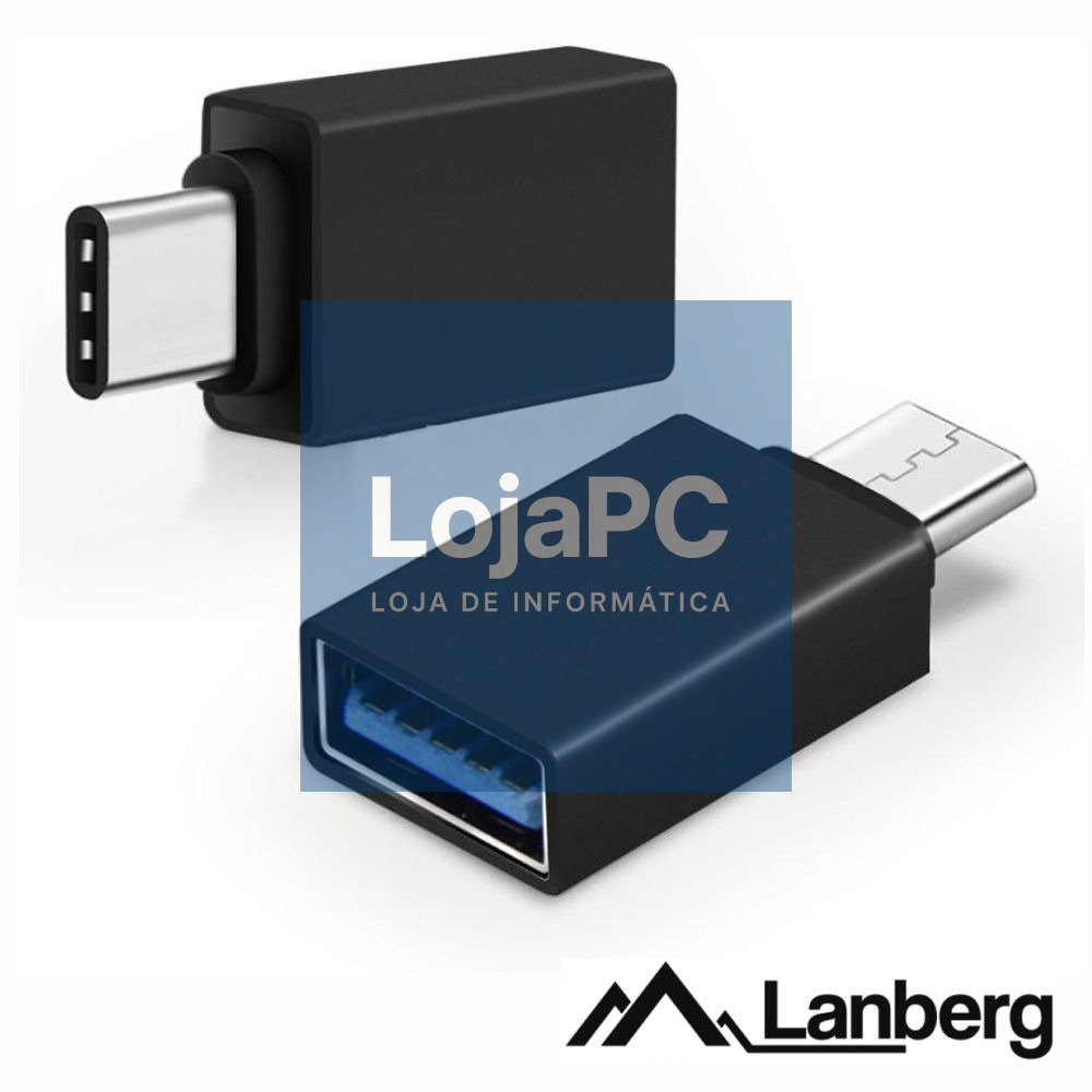 Adaptador Type-C Macho / USB-A Fêmea LANBERG