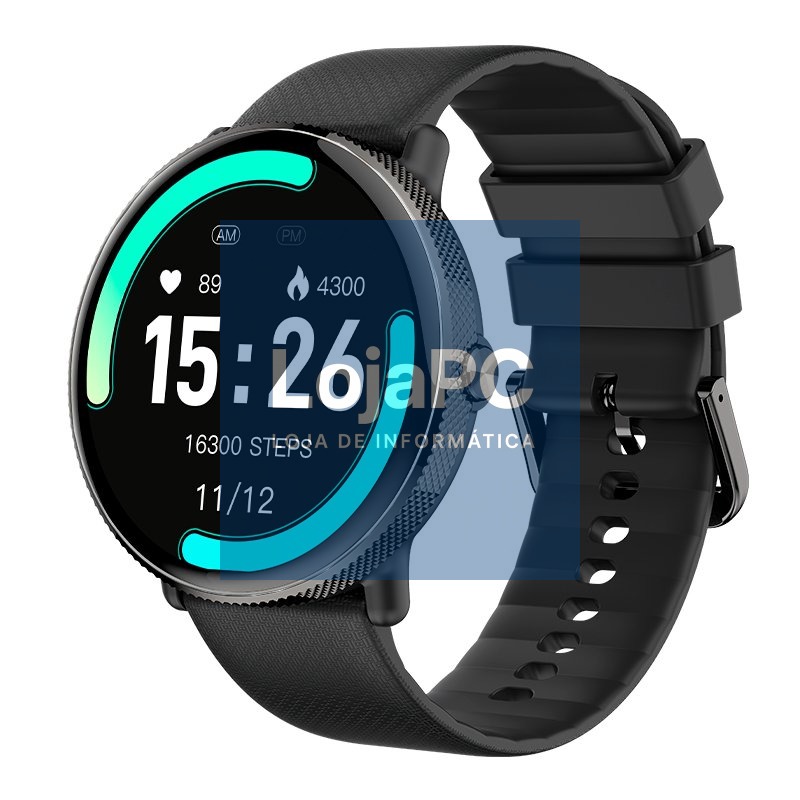 Smartwatch COOL Forever Silicone Black (AMOLED, Calls, Health, Sport)