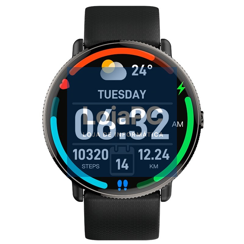 Smartwatch COOL Forever Silicone Black (AMOLED, Calls, Health, Sport) — imagem 3