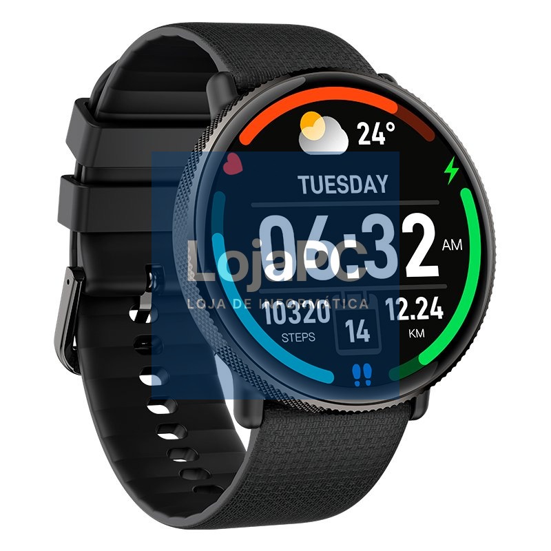 Smartwatch COOL Forever Silicone Black (AMOLED, Calls, Health, Sport) — imagem 2