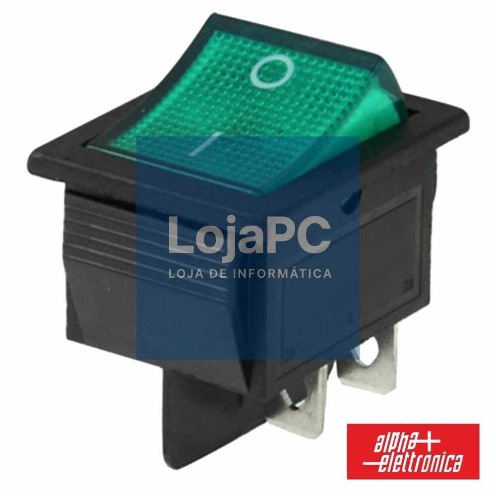 INTERRUPTOR BASCULANTE C/ LUZ 15A-250V DPST ON-OFF