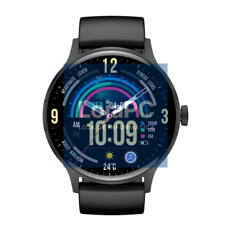 Smartwatch COOL Iris Silicone Black (AMOLED, Calls, Health, Sport) — imagem 3
