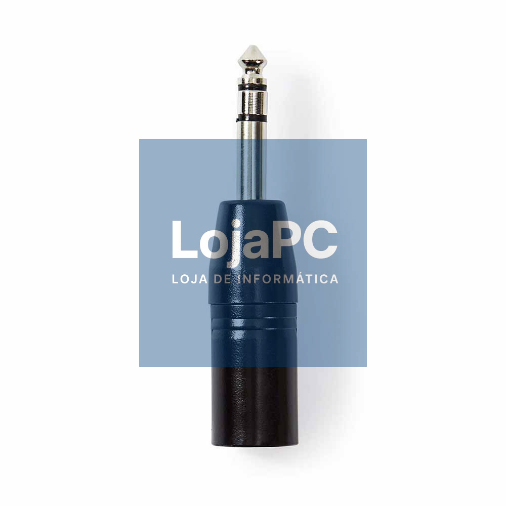 Ficha Adaptadora XLR 3p Macho / Jack 6.35mm Macho St