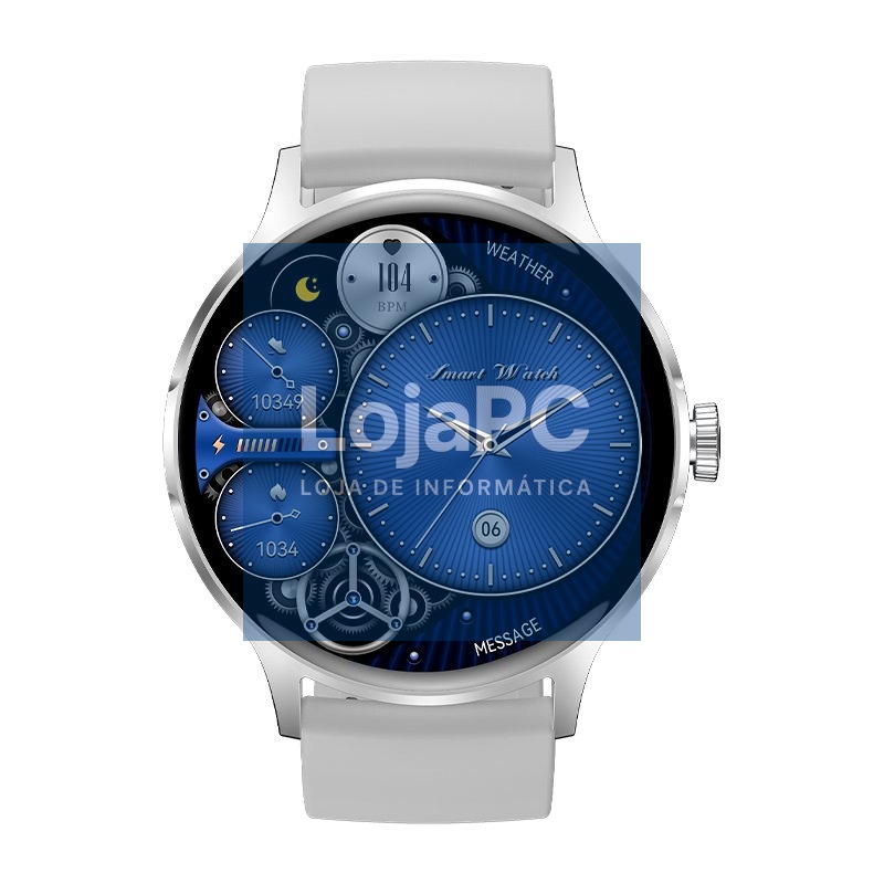 Smartwatch COOL Iris Silicone Grey (AMOLED, Calls, Health, Sport) — imagem 2