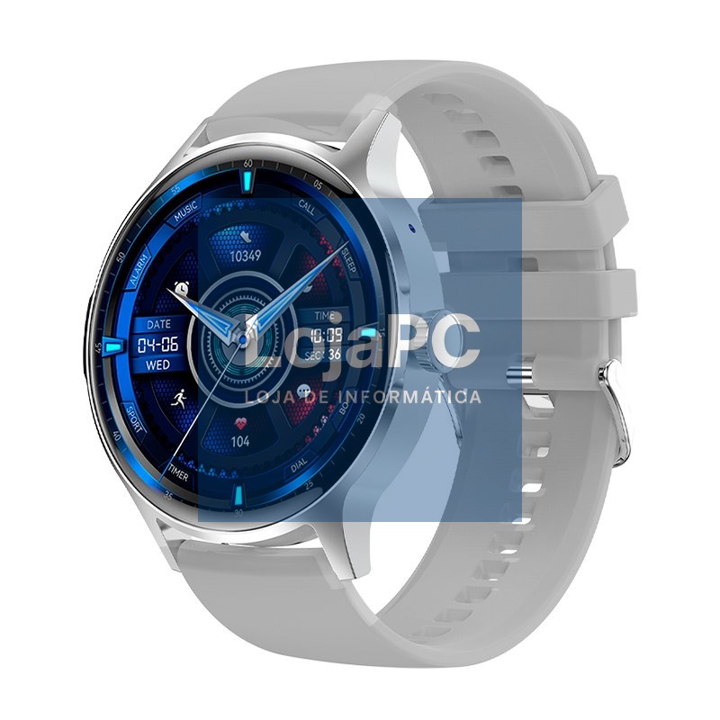 Smartwatch COOL Iris Silicone Grey (AMOLED, Calls, Health, Sport)