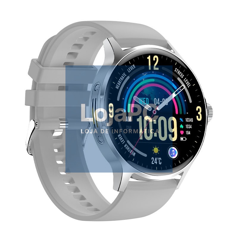 Smartwatch COOL Iris Silicone Grey (AMOLED, Calls, Health, Sport) — imagem 3