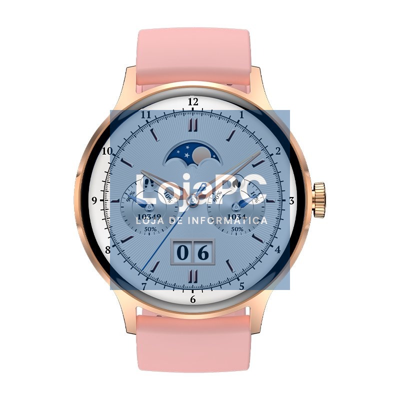 Smartwatch COOL Iris Silicone Pink (AMOLED, Calls, Health, Sport) — imagem 4