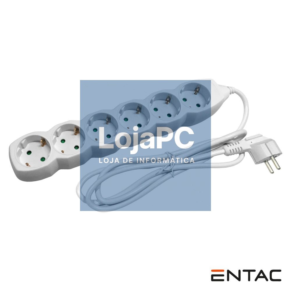 Tomada Elétrica C/ 6 Saídas 1.5m ENTAC