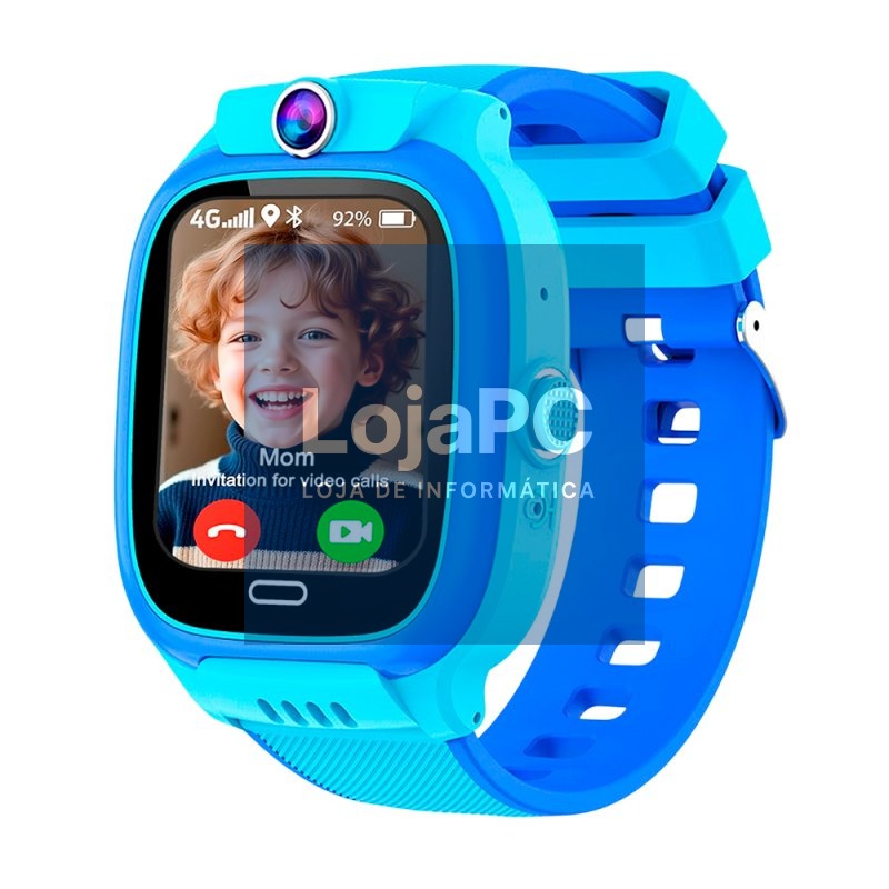Smartwatch COOL Kids 4G GPS Silicone Blue (Location, Video Calls, SIM)