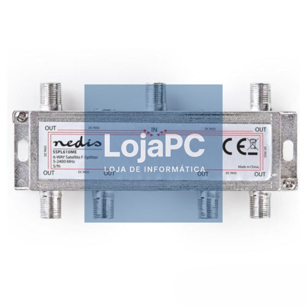 REPARTIDOR FICHAS F C/ 6 VIAS 5-2400MHZ NEDIS