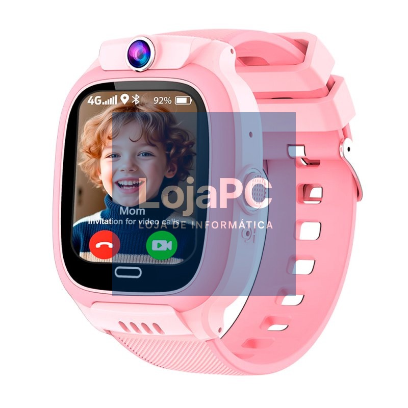 Smartwatch COOL Kids 4G GPS Silicone Pink (Location, Video Calls, SIM)
