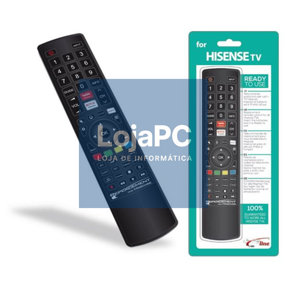 Comando TV Universal LCD/LED Hisense Smart TV