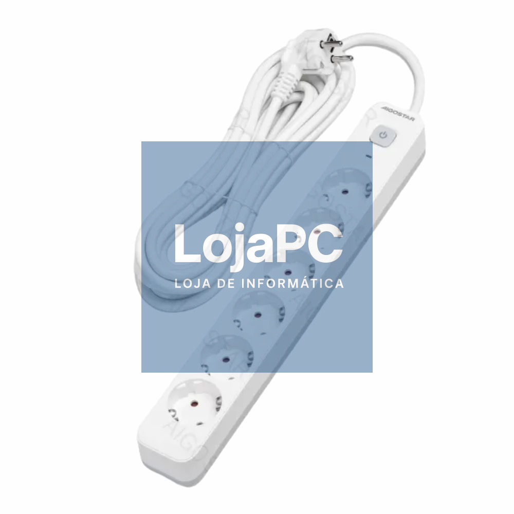 Tomada Elétrica C/ 6 Saídas C/ Interruptor 5m
