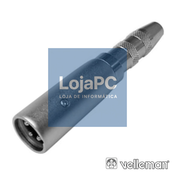 FICHA ADAPTADORA XLR 3P MACHO / JACK 6.35MM FÊMEA MN