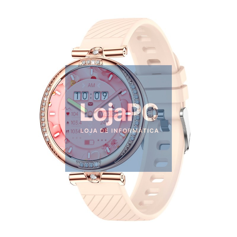 Smartwatch COOL Monaco + 2 Straps (AMOLED, Calls, Health, Sport) Rosa Gold — imagem 2
