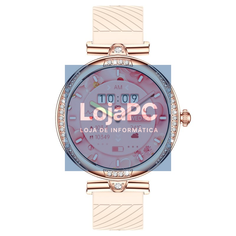 Smartwatch COOL Monaco + 2 Straps (AMOLED, Calls, Health, Sport) Rosa Gold — imagem 4